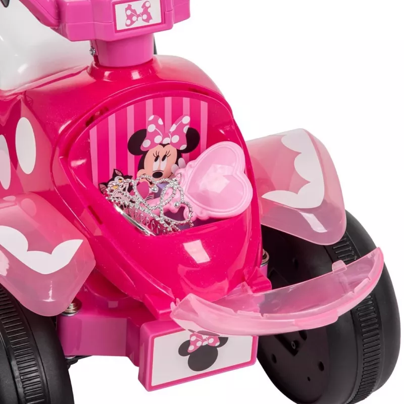 Elektryczny quad do jazdy dla dzieci HUFFY Minnie mysz Model 19073W, zasilany bateriami quad dziecięcy