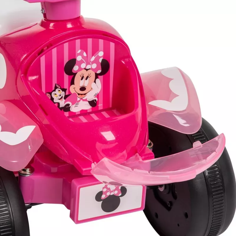 Elektryczny quad do jazdy dla dzieci HUFFY Minnie mysz Model 19073W, zasilany bateriami quad dziecięcy