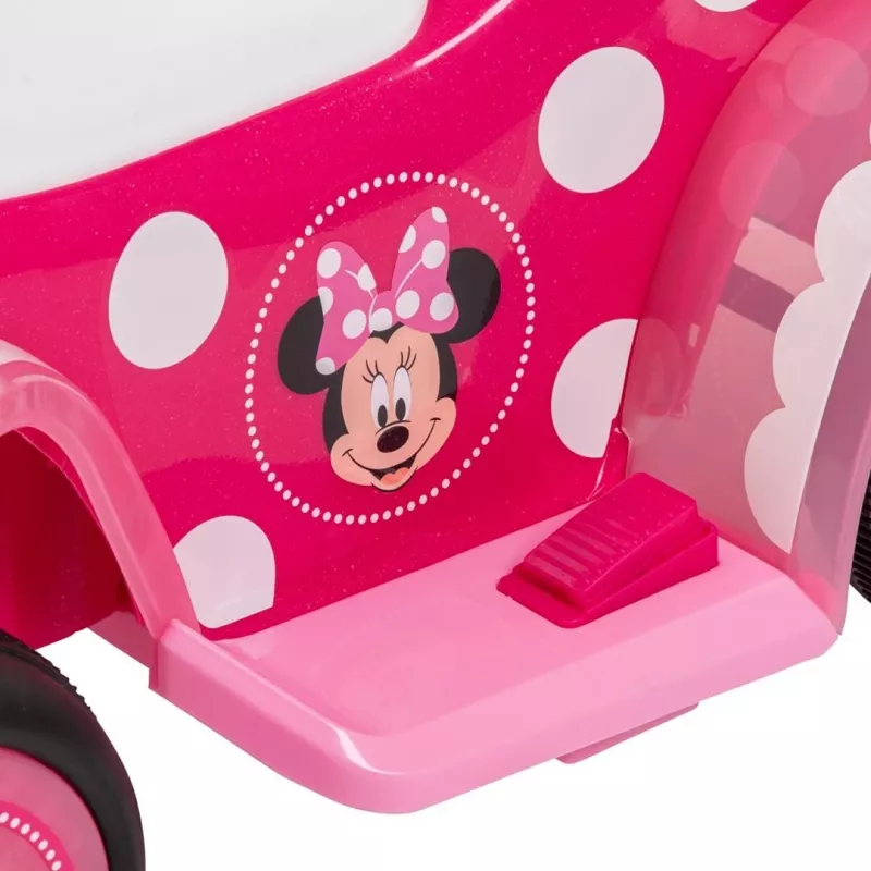 Elektryczny quad do jazdy dla dzieci HUFFY Minnie mysz Model 19073W, zasilany bateriami quad dziecięcy