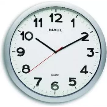 Jakob Maul GmbH Zegar ścienny MAULstep O 40 cm Srebrny (9054195)