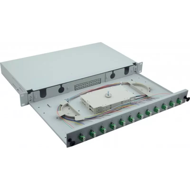 Helos 375552 szafa rack 1U Szary