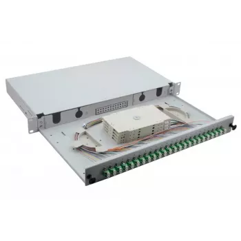 Helos 375554 szafa rack 1U Szara