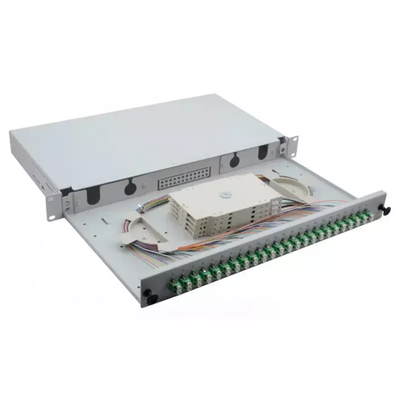 Helos 375554 szafa rack 1U Szara