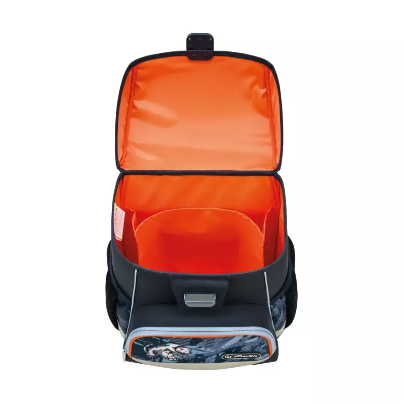 School bag set HERLITZ Loop Plus TechMech for boys — polyester, includes school bag, sport bag, pencil case, pencil pouch