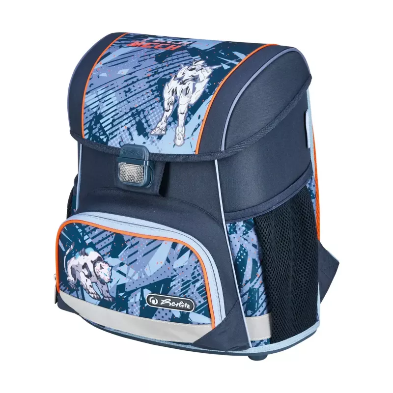 School bag set HERLITZ Loop Plus TechMech for boys — polyester, includes school bag, sport bag, pencil case, pencil pouch
