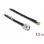 Kabel koncentryczny antenowy DELOCK wtyk TNC na wtyk SMA RG-58 C/U 1,5 m