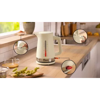 Bosch MyMoment czajnik elektryczny 1,7 L 2400 W kremowy