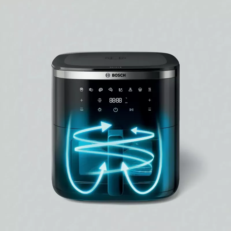 Bosch Serie 6 MAFS2671B frytkownica Pojedyncza 7,2 l Wolnostojący 1800 W Frytkownica powietrzna Czarny