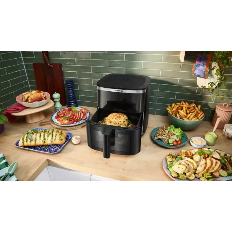 Bosch Serie 6 MAFS2671B frytkownica Pojedyncza 7,2 l Wolnostojący 1800 W Frytkownica powietrzna Czarny