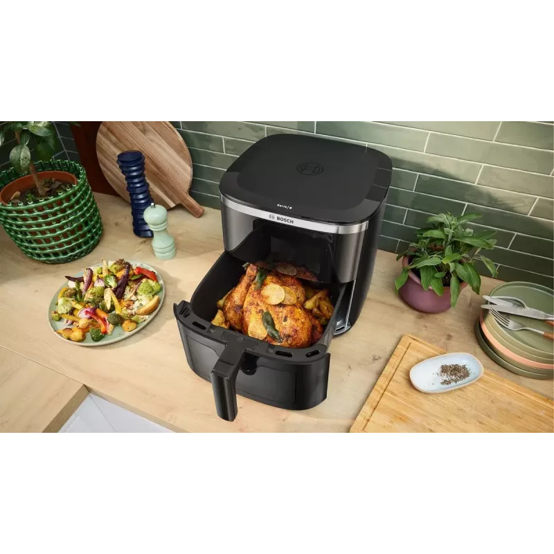 Bosch Serie 6 MAFS2671B frytkownica Pojedyncza 7,2 l Wolnostojący 1800 W Frytkownica powietrzna Czarny