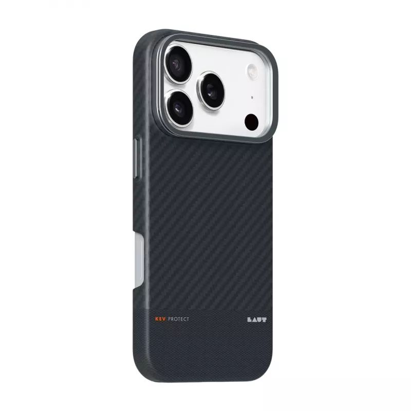 Pokrowiec na telefon Zagg International LAUT KEV PROTECT dla iPhone 17 Pro Max, aramid, na 6,9 cala (17,5 cm), czarny, podstawka na biurko