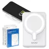 Power bank SAVIO BA-13 10000 mAh z wyjściem 20 W i ładowaniem bezprzewodowym, biały