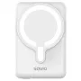 Power bank SAVIO BA-13 10000 mAh z wyjściem 20 W i ładowaniem bezprzewodowym, biały