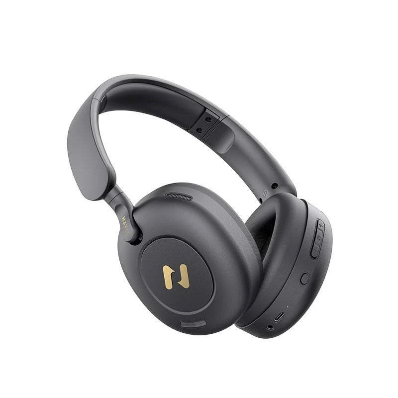 Słuchawki nauszne Bluetooth HAVIT H655BT PRO — bezprzewodowy dźwięk, wbudowany mikrofon, czarne