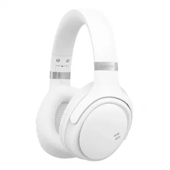 Bezprzewodowe słuchawki Bluetooth HAVIT H630BT — nauszne, Bluetooth, wbudowany mikrofon, białe