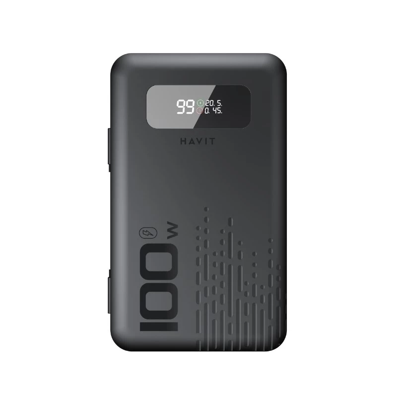 Przenośny powerbank HAVIT PB5212 20000mAh — zewnętrzna bateria o dużej pojemności (czarny)