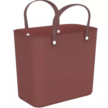Kosz na pranie i pojemnik Rotho Multibag Albula Style 25 L, Iron czerwony