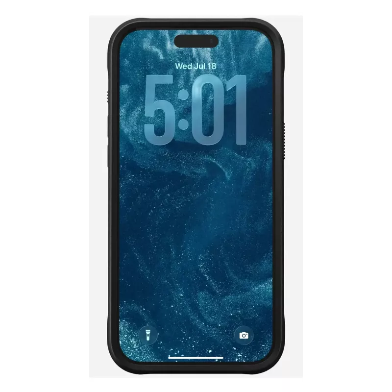 Etui na telefon Nomad Rugged Leather Case do iPhone 17 Pro Max, pokrowiec, skóra + TPU + PC, pasuje do ekranu 17,5 cm (6,9 cala), czarny