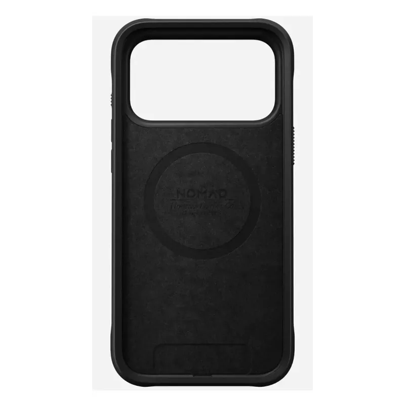 Etui na telefon Nomad Rugged Leather Case do iPhone 17 Pro Max, pokrowiec, skóra + TPU + PC, pasuje do ekranu 17,5 cm (6,9 cala), czarny