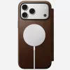 Skórzany futerał do telefonu Nomad Modern Leather Folio dla iPhone 17 Pro Max (6,9 cala) brązowy, skóra/aluminium, 4 kieszenie na karty