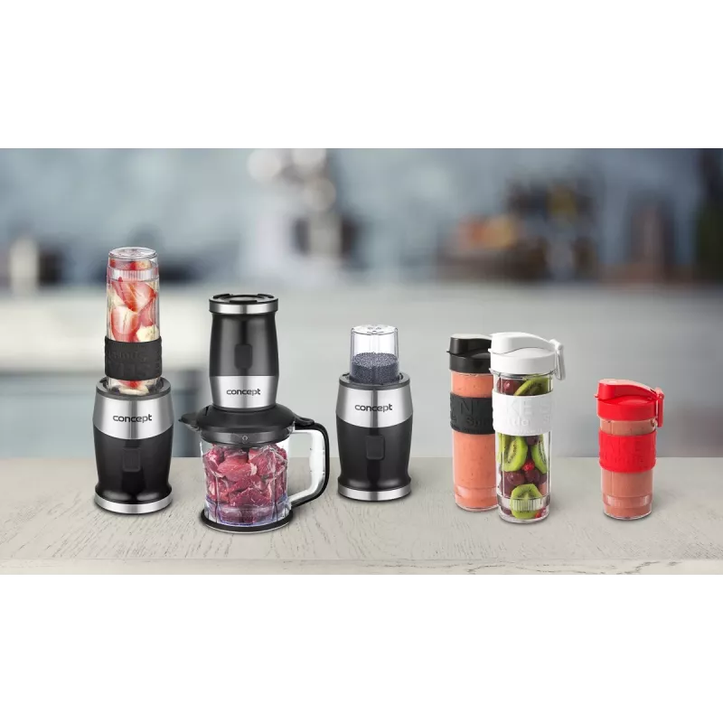 Concept SM3390 blender 1,2 l Blender ręczny 700 W Czarny, Stal nierdzewna