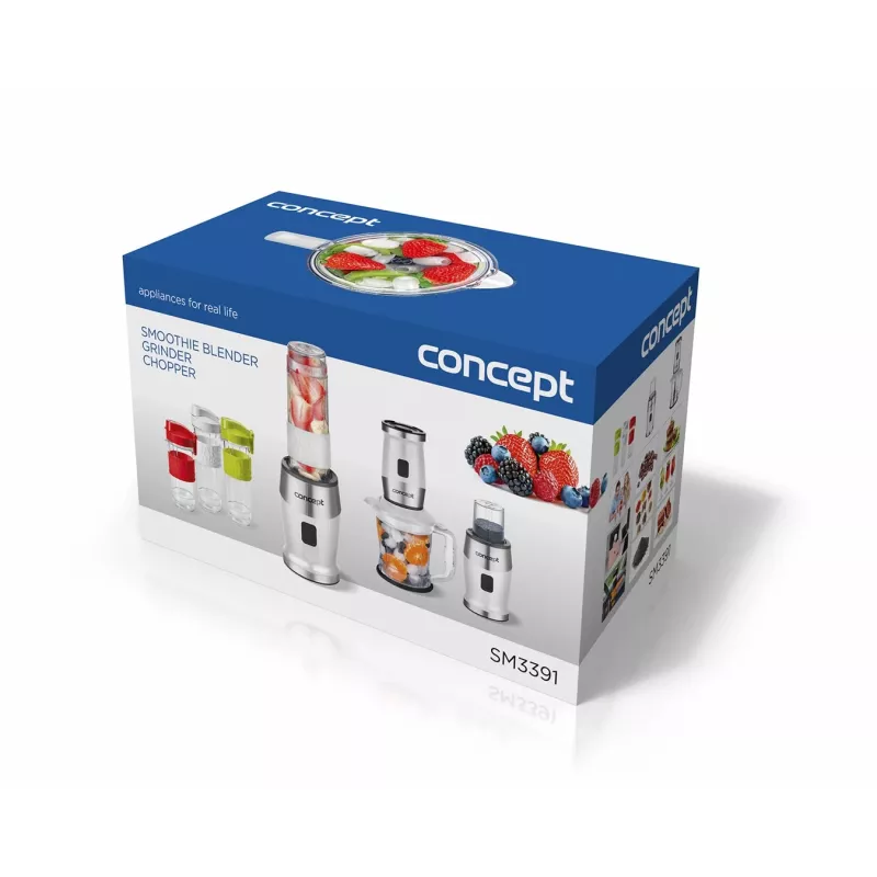 Concept sm3391 1,2 L Blender stołowy 700 W Stal nierdzewna, Biały