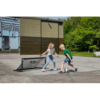 Trampolina wolnostojąca dla dzieci Salta Techniq — Model 5121, polietylen/PVC/stal, kolor ramy czarny