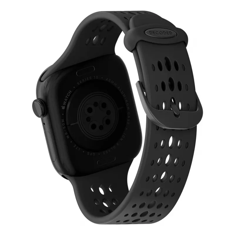 Decoded Silicone Ares O Band - Silikonowy pasek do Apple Watch 40/42 mm (czarny)