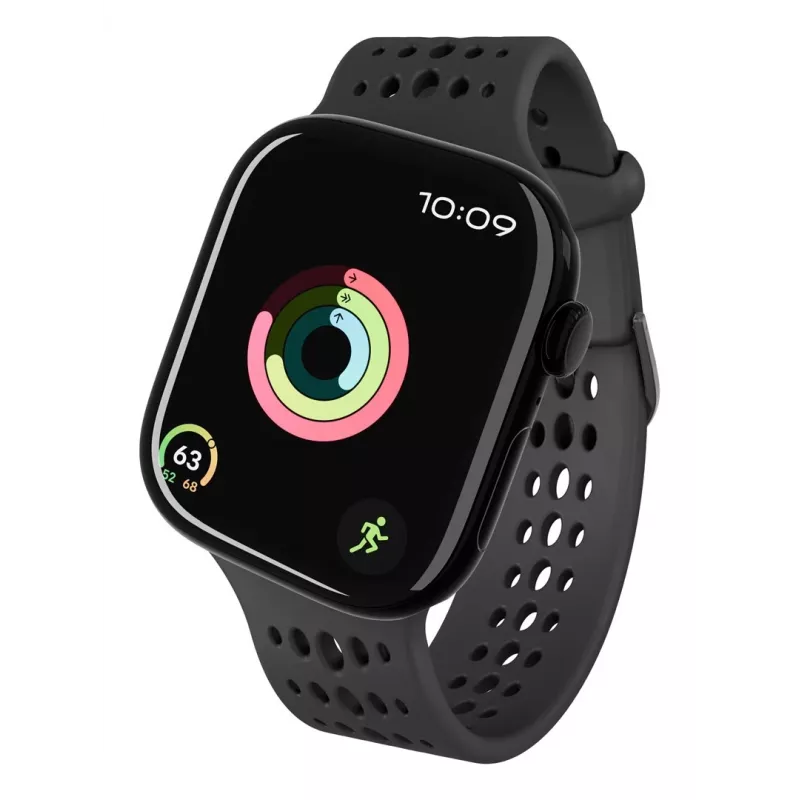 Decoded Silicone Ares O Band - Silikonowy pasek do Apple Watch 40/42 mm (czarny)