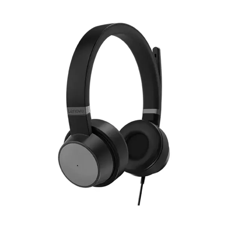 Lenovo Go Wired ANC Zestaw słuchawkowy pałąk na głowę Samochód/Biuro domowe USB Type-C Czarny