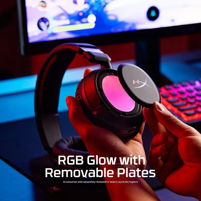 Bezprzewodowy zestaw słuchawkowy do gier HyperX Cloud Flight 2 — wokółuszny, czarny