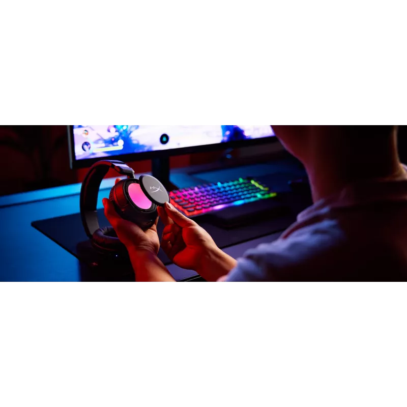 Bezprzewodowy zestaw słuchawkowy do gier HyperX Cloud Flight 2 — wokółuszny, czarny
