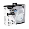 Bezprzewodowy zestaw słuchawkowy gamingowy KINGSTON HyperX Cloud Flight 2 z USB-C i Bluetooth, biały