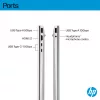 HP OmniBook 5 16-bc1002na AMD Ryzen™ 5 8540U Laptop 40,6 cm (16 cali) Dotykowy 2K 8 GB LPDDR5-SDRAM 512 GB SSD Wi-Fi 6 (802.11ax) Windows 11 Home Srebrny
