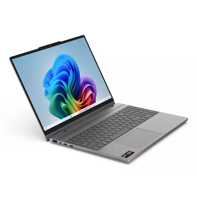 Lenovo IdeaPad 5 2-in-1 15AGP11 Copilot+ PC AMD Ryzen™ AI 5 430 Hybrydowy (2-w-1) 38,9 cm (15,3 cala) Ekran dotykowy WUXGA 16 GB DDR5-SDRAM 512 GB SSD Wi-Fi 7 (802.11be) Windows 11 Home Niemiecki szary