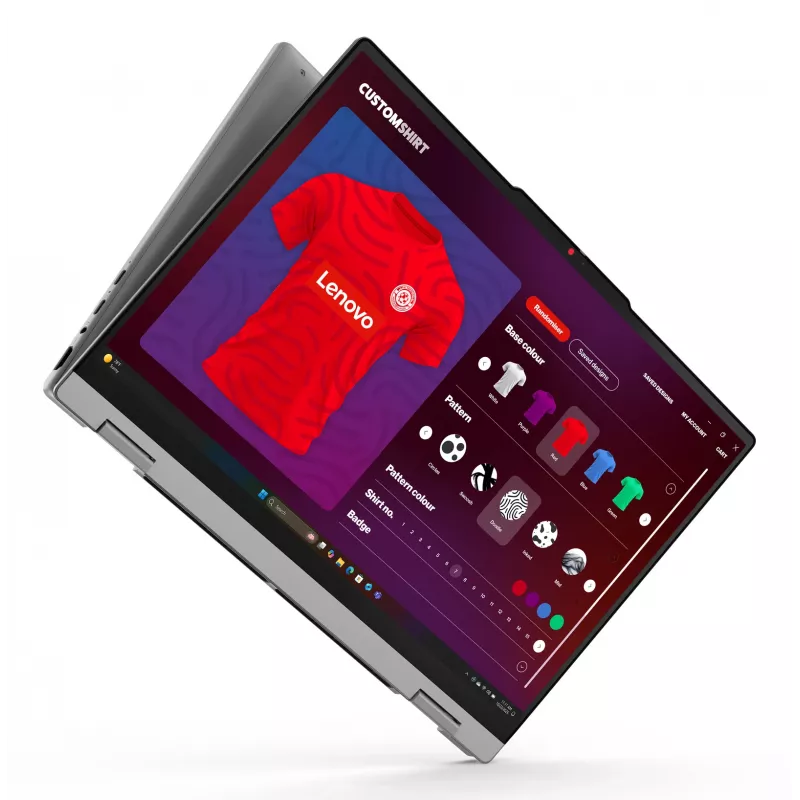 Lenovo IdeaPad 5 2-in-1 15AGP11 Copilot+ PC AMD Ryzen™ AI 5 430 Hybrydowy (2-w-1) 38,9 cm (15,3 cala) Ekran dotykowy WUXGA 16 GB DDR5-SDRAM 512 GB SSD Wi-Fi 7 (802.11be) Windows 11 Home Niemiecki szary