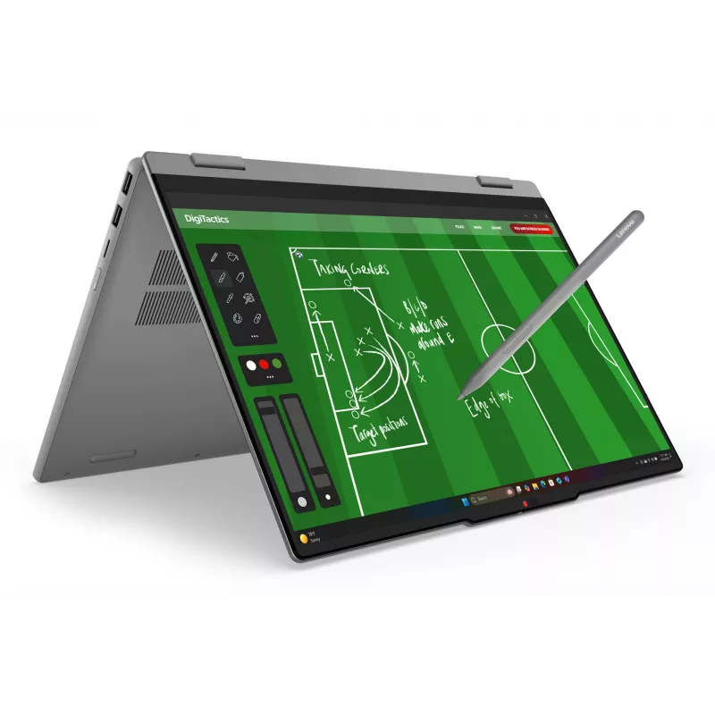 Lenovo IdeaPad 5 2-in-1 15AGP11 Copilot+ PC AMD Ryzen™ AI 5 430 Hybrydowy (2-w-1) 38,9 cm (15,3 cala) Ekran dotykowy WUXGA 16 GB DDR5-SDRAM 512 GB SSD Wi-Fi 7 (802.11be) Windows 11 Home Niemiecki szary