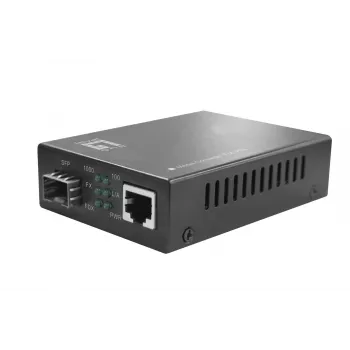 LevelOne RJ45 na SFP Gigabit Media Converter, PoE PSE