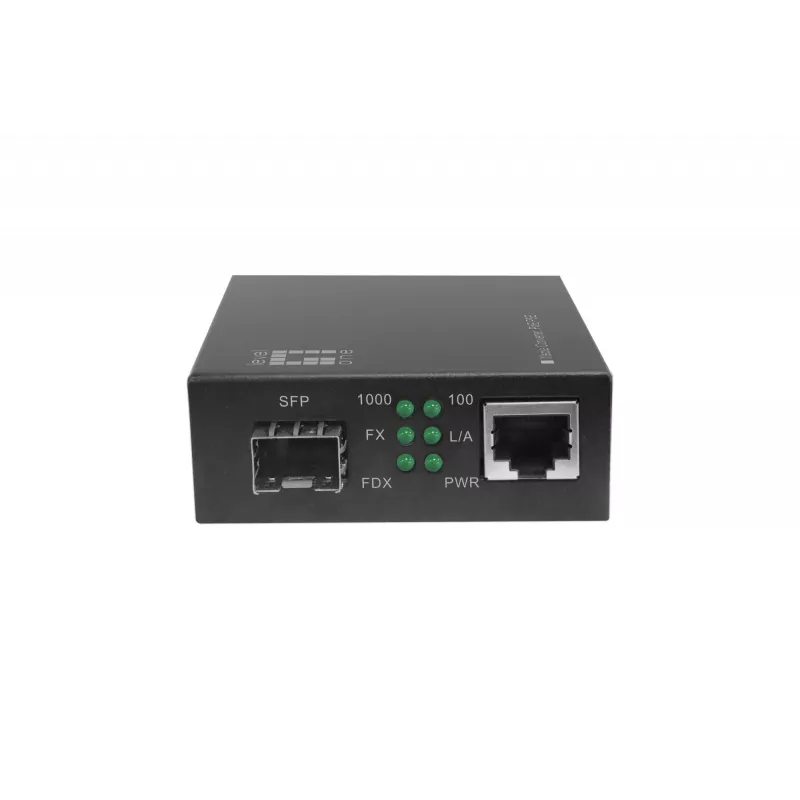 LevelOne RJ45 na SFP Gigabit Media Converter, PoE PSE