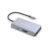 Conceptronic DONN20G 10-w-1 Stacja dokująca USB 3.2 Gen 1, HDMI, VGA, USB-A 5 Gb/s, USB-C 5 Gb/s, SD, TF/MicroSD, Audio, GbE LAN, 100 W USB PD