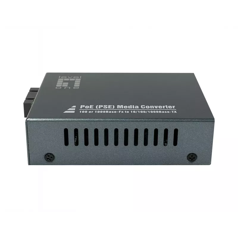LevelOne RJ45 do SC Gigabit Media Converter, PoE PSE, jednomodowy GVT-2014