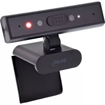 InLine 55365 Kamera internetowa 5MP z USB-C, autofokusem, Windows Hello i fizyczną przesłoną prywatności