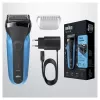 Braun Series 3 310s Golarka foliowa Trymer Czarny, Niebieski