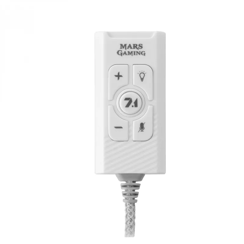 Karta dźwiękowa Mars Gaming MSC2W 7.1 USB biała 3,5 mm
