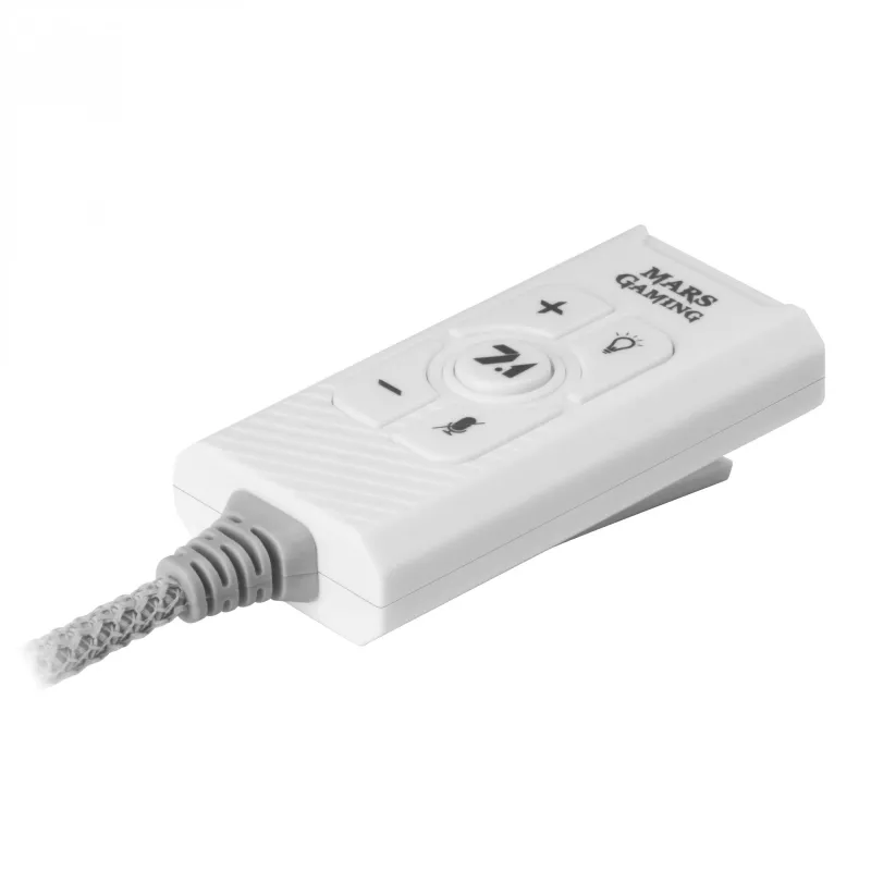 Karta dźwiękowa Mars Gaming MSC2W 7.1 USB biała 3,5 mm