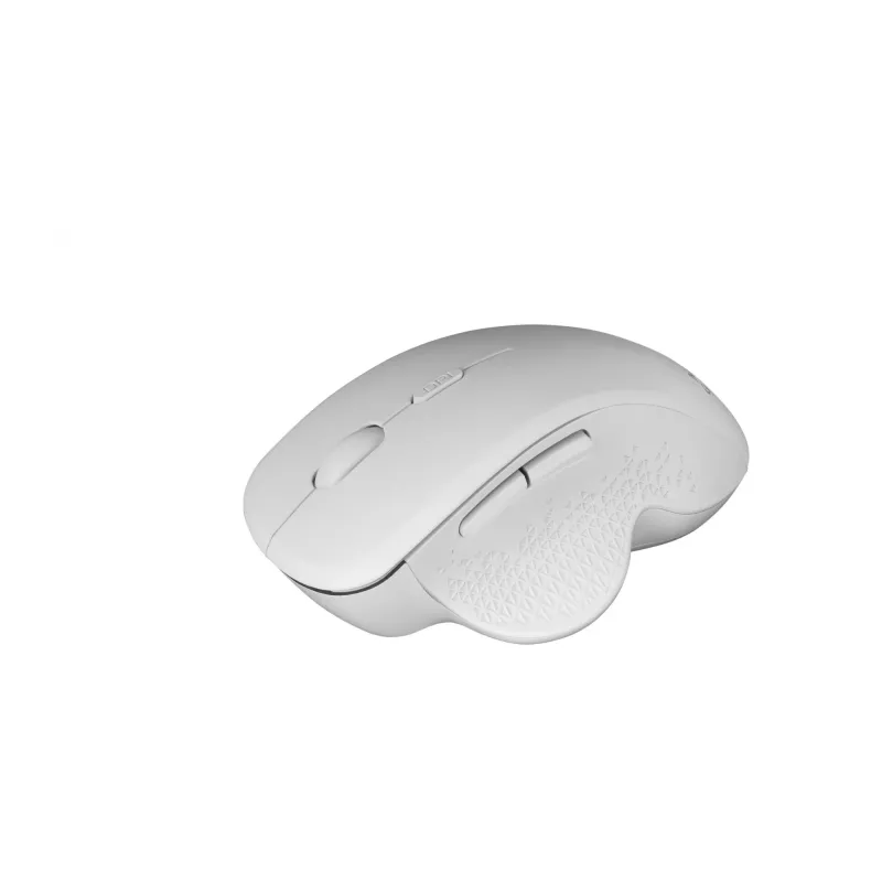 Mars Gaming MMWERGO Bezprzewodowa mysz ergonomiczna biała, dla praworęcznych, mechaniczna, RF Wireless, 3200 DPI, Biała