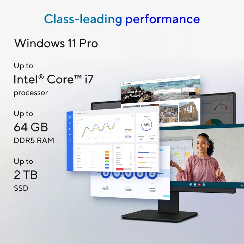 ASUS ExpertCenter P400 AiO P440VAESK-WPC048X Intel Core 5 210H 60.5 cm (23.8 inch) 1920 x 1080 pixels All-in-One PC 16 GB DDR5-SDRAM 512 GB SSD Windows 11 Pro Wi-Fi 6 (802.11ax) Biały