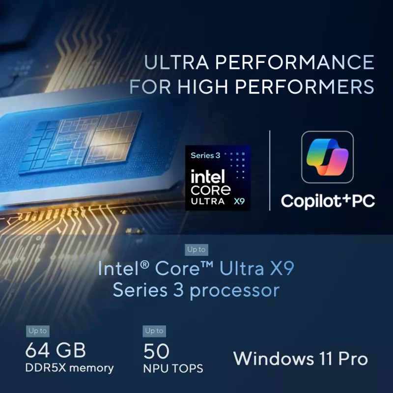 ASUS ExpertBook Ultra B9406CAA-TH0579X Copilot+ PC Intel Core Ultra 7 356H Laptop 35.6 cm (14 inch) WQXGA+ 32 GB LPDDR5x-SDRAM 1 TB SSD Wi-Fi 7 (802.11be) Windows 11 Pro US International szary