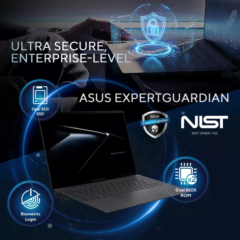 ASUS ExpertBook Ultra B9406CAA-TH0579X Copilot+ PC Intel Core Ultra 7 356H Laptop 35.6 cm (14 inch) WQXGA+ 32 GB LPDDR5x-SDRAM 1 TB SSD Wi-Fi 7 (802.11be) Windows 11 Pro US International szary