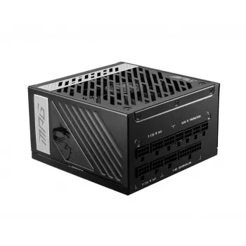 MSI MPG A1000G UK PSU '1000W, 80 Plus Gold certified, Fully Modular, 100% Japanese Capacitor, płaski Cables, ATX Power Supply Unit, UK Powercord, Czarny, Support Latest GPU'